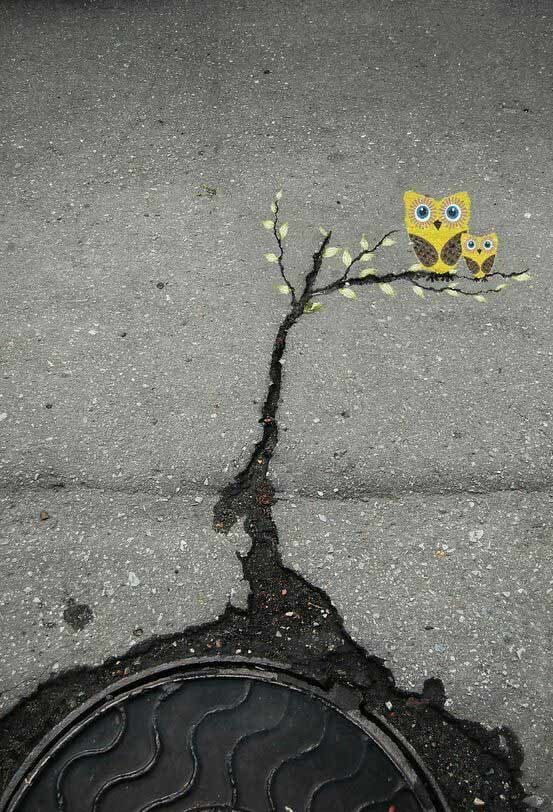 Asphalt Cracks Street Art