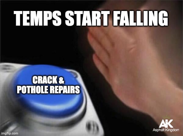 fall pothole meme
