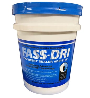 Fass-Dri Asphalt Sealer Additives dries the sprayed sealcoating mix from the bottom up. 