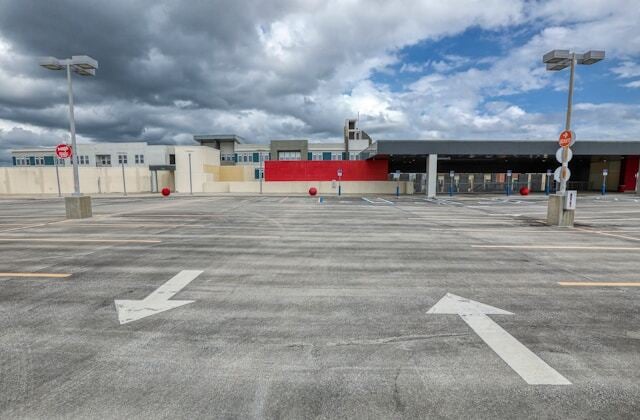an empty parking lot in Florida
