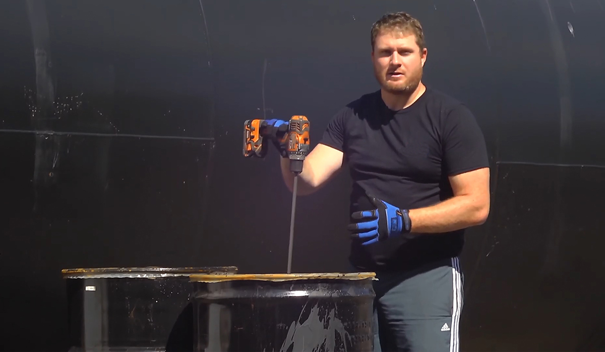 How to Mix Asphalt Sealer in 55Gallon Drums